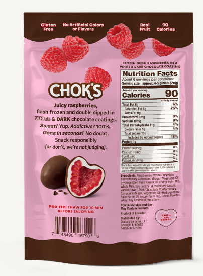 Chok's Double Dipped Raspberries